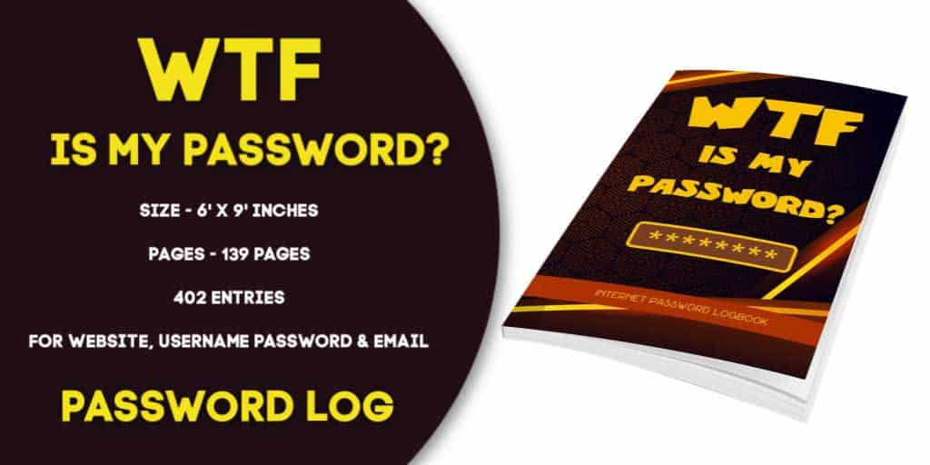 wtf is my password book