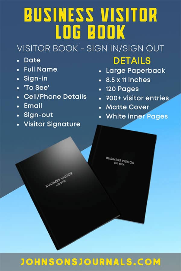 buisness visitor logbook for small business