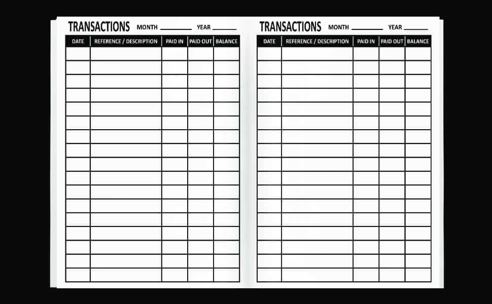 Accounts Ledger for self employed or small businesses