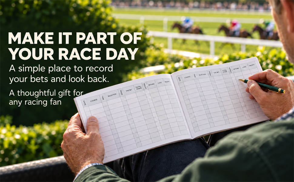 Ideal Bet Tracker or Gift for Horse Race Lovers